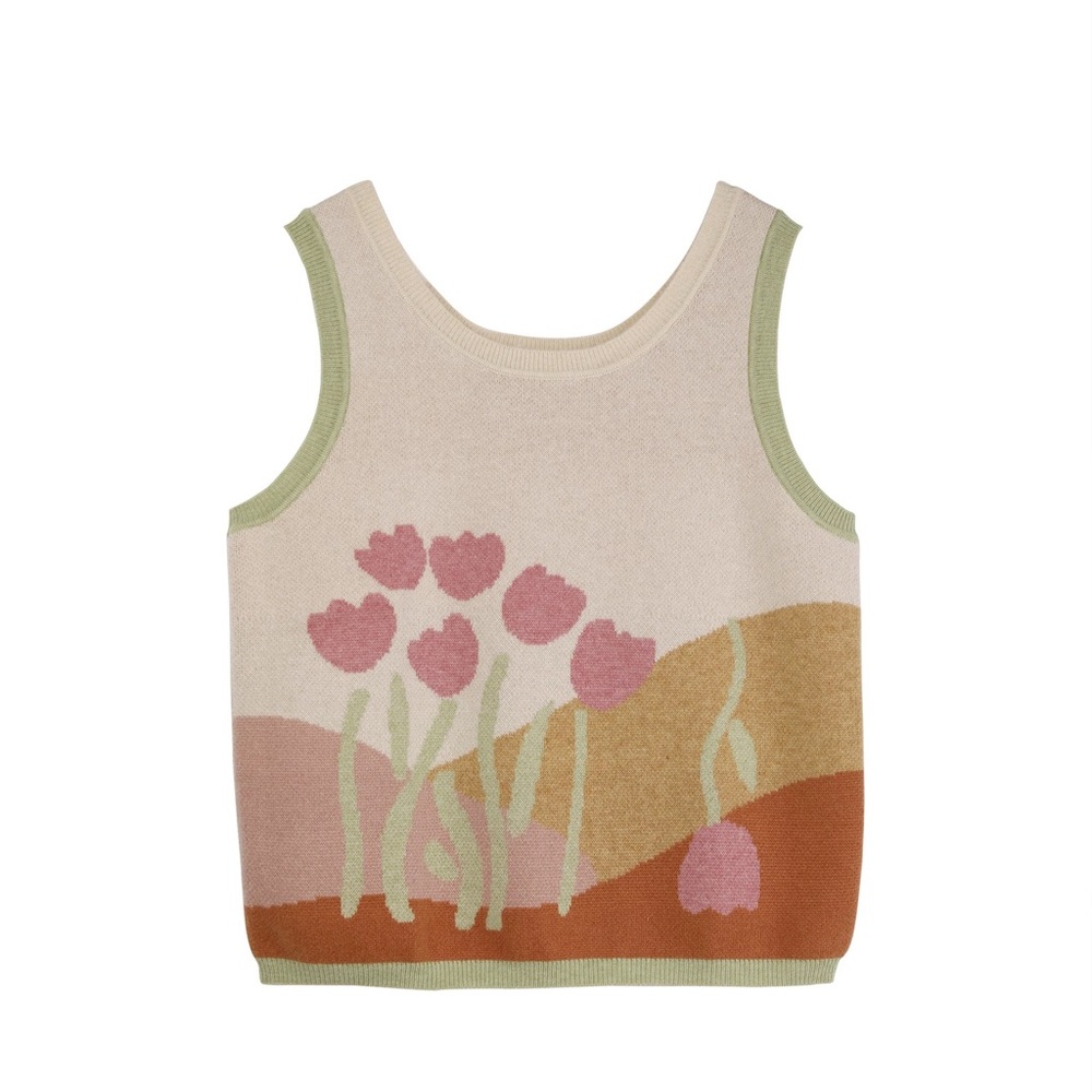 Tulip woolen vest